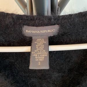 Small banana republic knit sweater, angora. Black and super soft